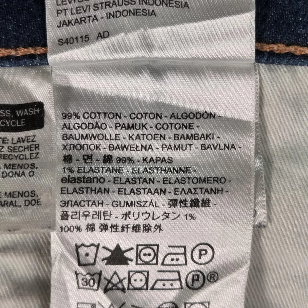Levis 502 Jeans Mens‎ Selvedge Blue Med Wash Regular Fits 36x29
